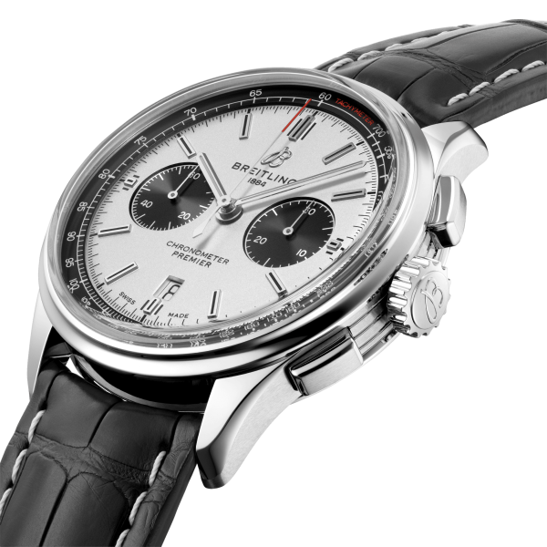 Premier B01 Chronograph 42 - Fine Steel - Silver AB0118221G1P1 - Image 2