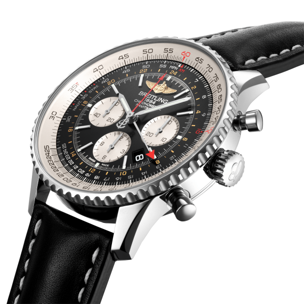 Navitimer B04 Chronograph GMT 48 - Stainless Steel AB0441211B1X1 - Image 3
